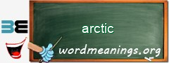 WordMeaning blackboard for arctic